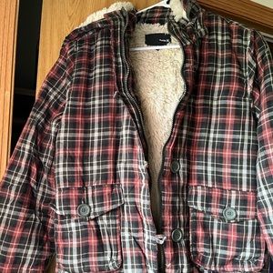 Hurley jacket coat fur lined XL hood